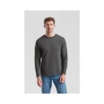 Fruit of the Loom F240 T-Shirt Herren Langarm Schwarz Detailansicht