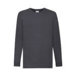 Fruit of the Loom F240K Kinder Langarm T-Shirt Weiß Ansicht seitlich