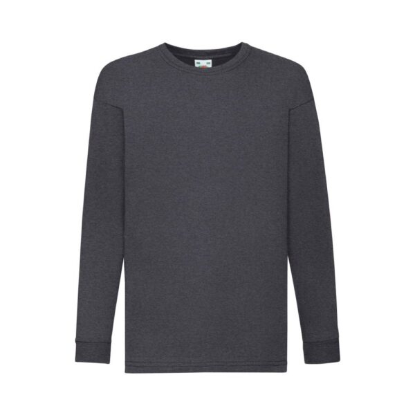 Fruit of the Loom F240K Kinder Langarm T-Shirt Weiß Ansicht seitlich
