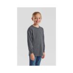 Fruit of the Loom F240K Kinder Langarm T-Shirt Weiß weitere Ansicht