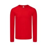 Fruit of the Loom F244 T-Shirt Herren Langarm Heather Grey Rückansicht