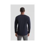 Fruit of the Loom F244 T-Shirt Herren Langarm Heather Grey Detailansicht