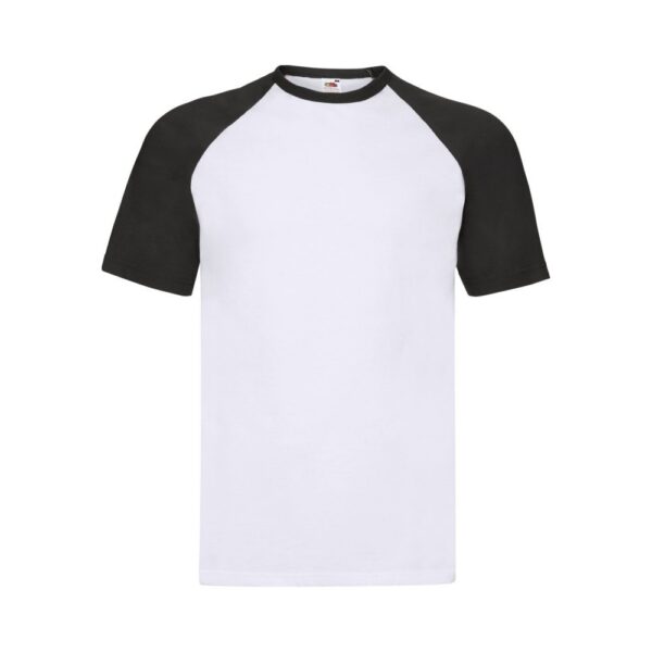 Fruit of the Loom F295 T-Shirt White Black Detailansicht