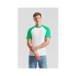 Fruit of the Loom F295 T-Shirt White Black Seitenansicht