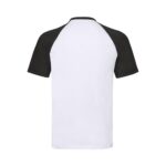Fruit of the Loom F295 T-Shirt White Black Detail Kragen