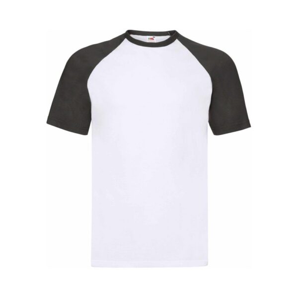 Fruit of the Loom F295 T-Shirt White Black Vorderansicht