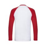 Fruit of the Loom F296 T-Shirt White/Black Kragenansicht