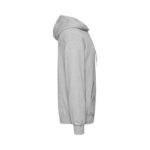 Fruit of the Loom F421 Hoodie Seitenansicht Heather Grey