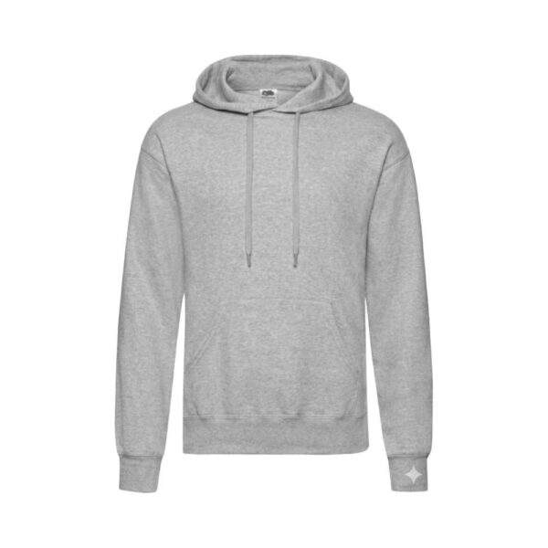 Fruit of the Loom F421 Hoodie Vorderansicht Heather Grey