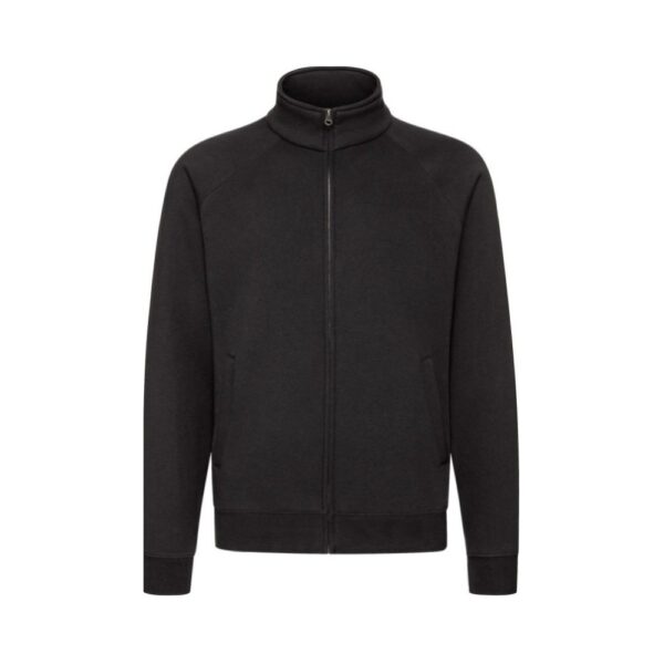 Fruit of the Loom F457 Sweatjacke Herren Schwarz Vorderansicht