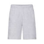 Fruit of the Loom F495 Herren Hose Lightweight Shorts Vorderansicht Hellgrau meliert