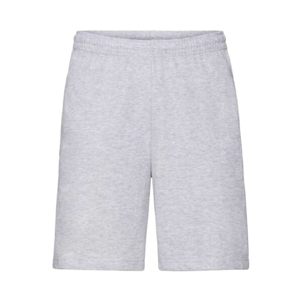 Fruit of the Loom F495 Herren Hose Lightweight Shorts Vorderansicht Hellgrau meliert