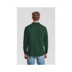 Fruit of the Loom F541N Poloshirt Herren Langarm Schwarz Seitenansicht