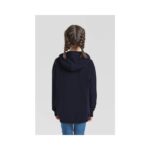 Fruit of the Loom F430K Hoodie Kinder Hellgrau meliert Detailansicht Ärmel
