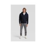 Fruit of the Loom Premium Hooded Sweat Jacket Modelansicht Schwarz