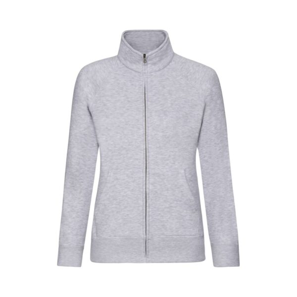 Fruit of the Loom F442N Sweatjacke Damen Hellgrau meliert Detailansicht