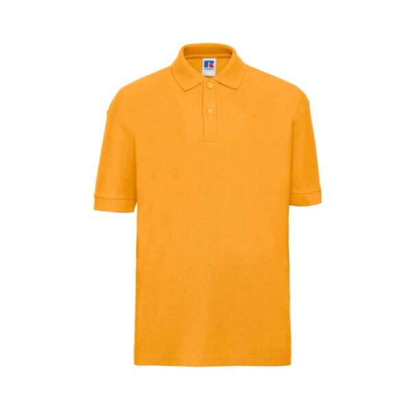 Russell Athletic Z539K Poloshirt Kinder Schwarz Detailansicht Kragen