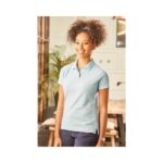 Russell Athletic Z539F Poloshirt Damen Flaschengrün Modelansicht