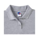Russell Athletic Z539F Poloshirt Damen Flaschengrün Detailansicht Ärmel