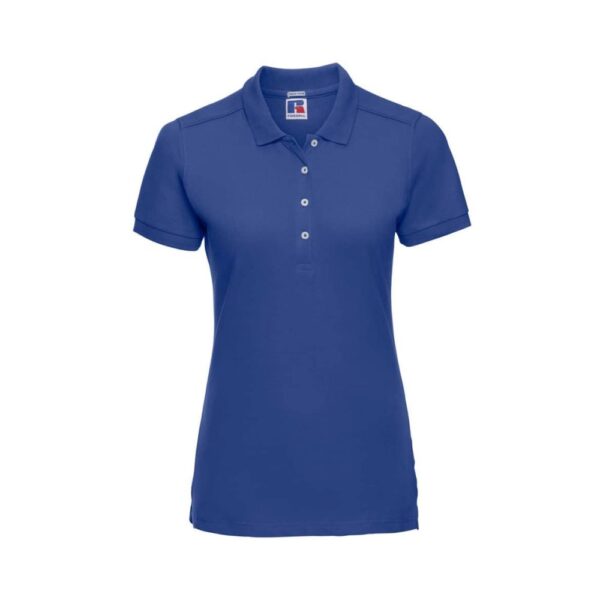 Russell Athletic Z566F Poloshirt Damen Seitenansicht Schwarz
