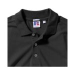 Russell Athletic Z566 Poloshirt Convoy Grey Nahaufnahme Kragen