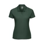 Russell Athletic Z539F Poloshirt Damen Flaschengrün Vorderansicht