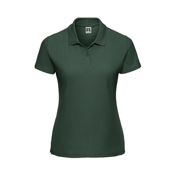 Russell Athletic Z539F Poloshirt Damen Flaschengrün Vorderansicht