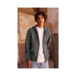 Fruit of the Loom F402 Zip-Hoodie Weiß Modelansicht